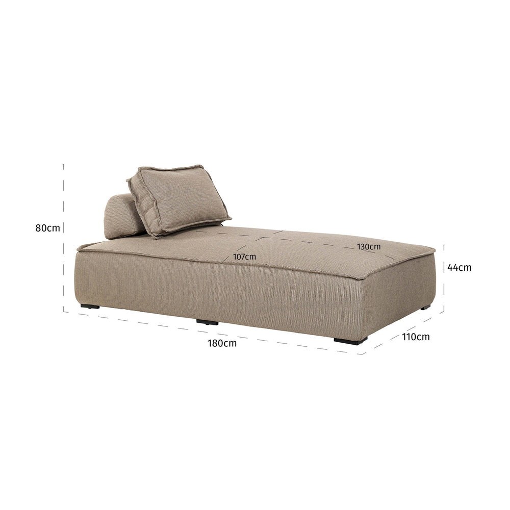Pat de zi de exterior Jondal, taupe