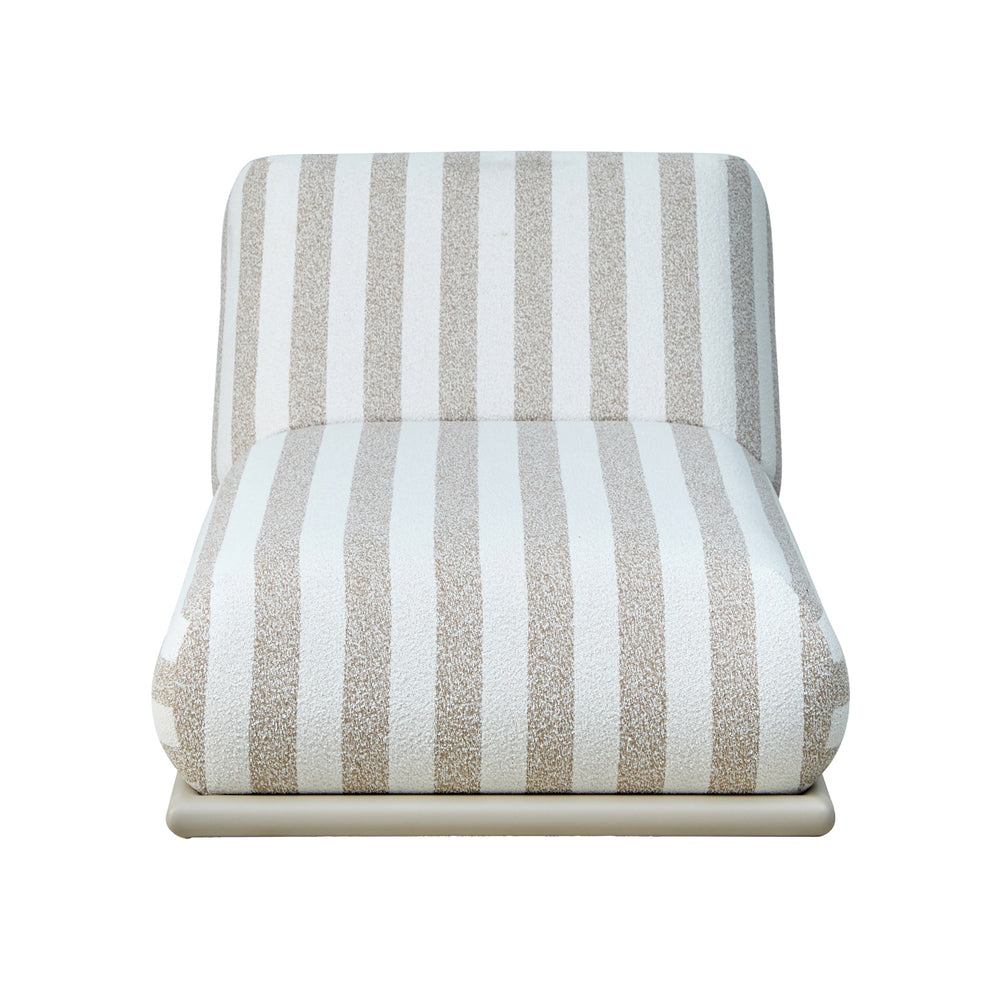 Pat de zi de exterior Sullivan, ecru stripe