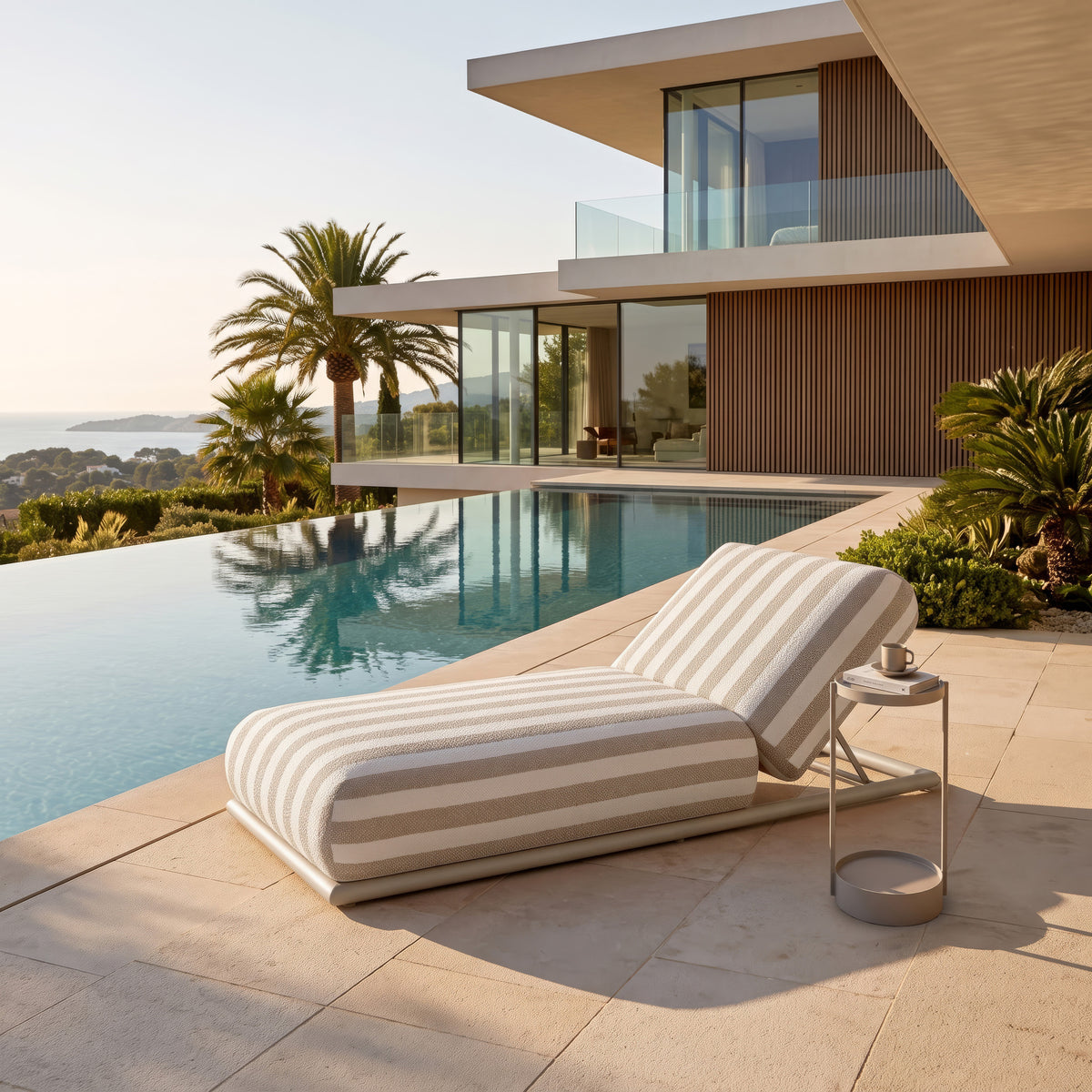 Pat de zi de exterior Sullivan, ecru stripe – ambient