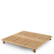 Pat de zi exterior Weston Double, tec natural, viola nisip