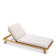 Pat de zi exterior Weston Single, tec natural, viola nisip