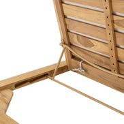 Pat de zi exterior Weston Single, tec natural, viola nisip