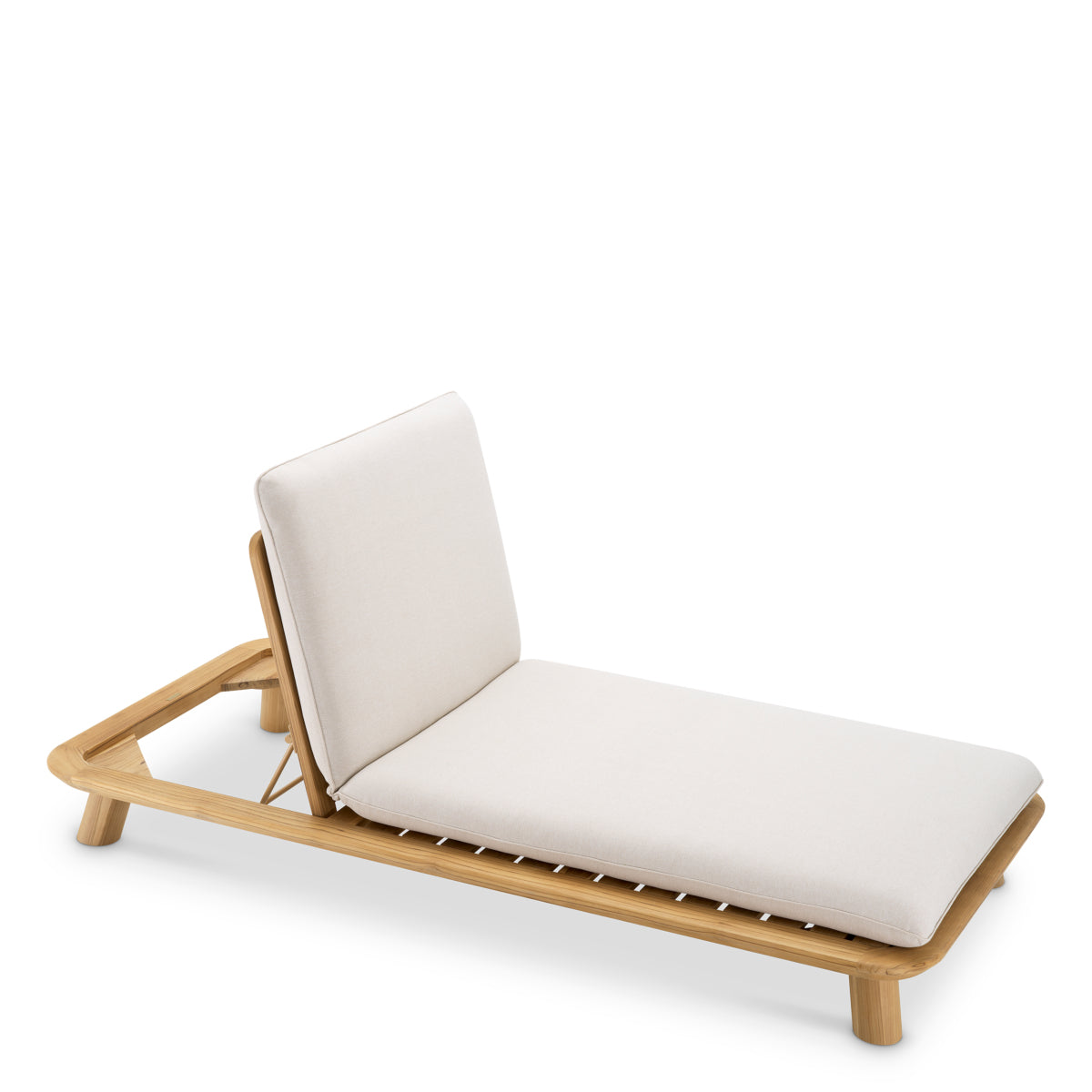 Pat de zi exterior Weston Single, tec natural, viola nisip