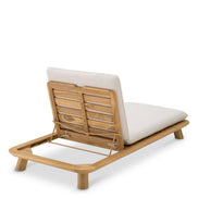 Pat de zi exterior Weston Single, tec natural, viola nisip