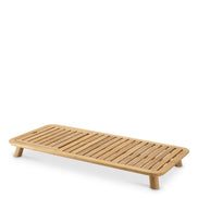 Pat de zi exterior Weston Single, tec natural, viola nisip