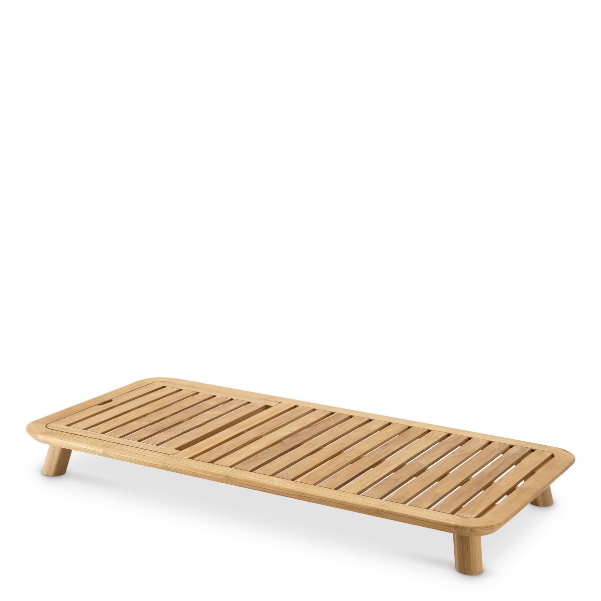 Pat de zi exterior Weston Single, tec natural, viola nisip