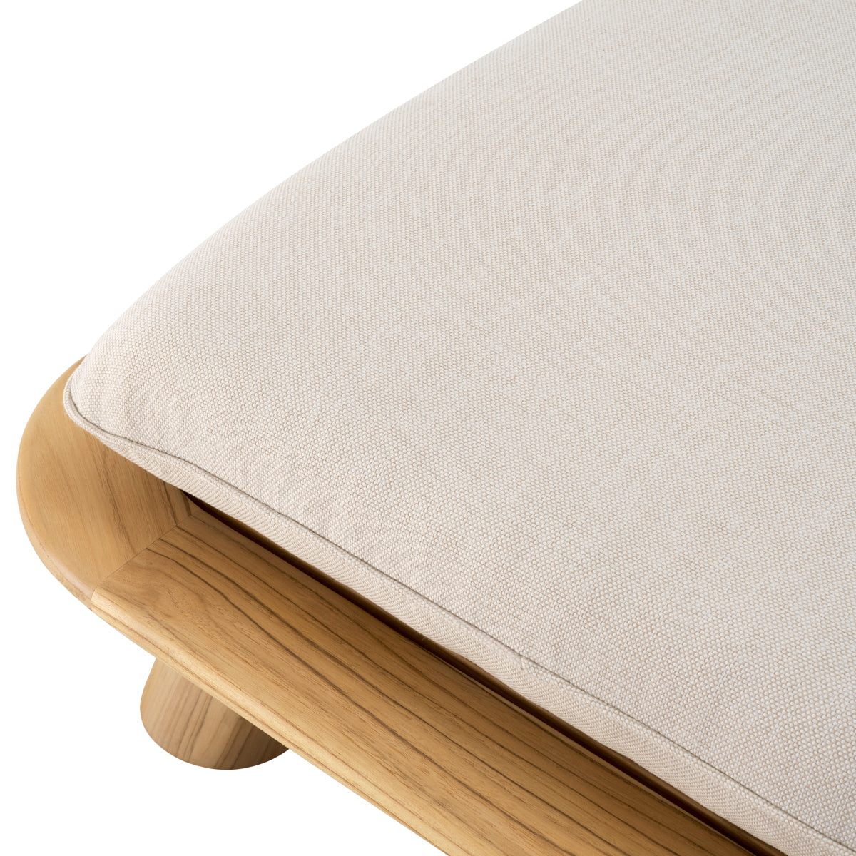 Pat de zi exterior Weston Single, tec natural, viola nisip