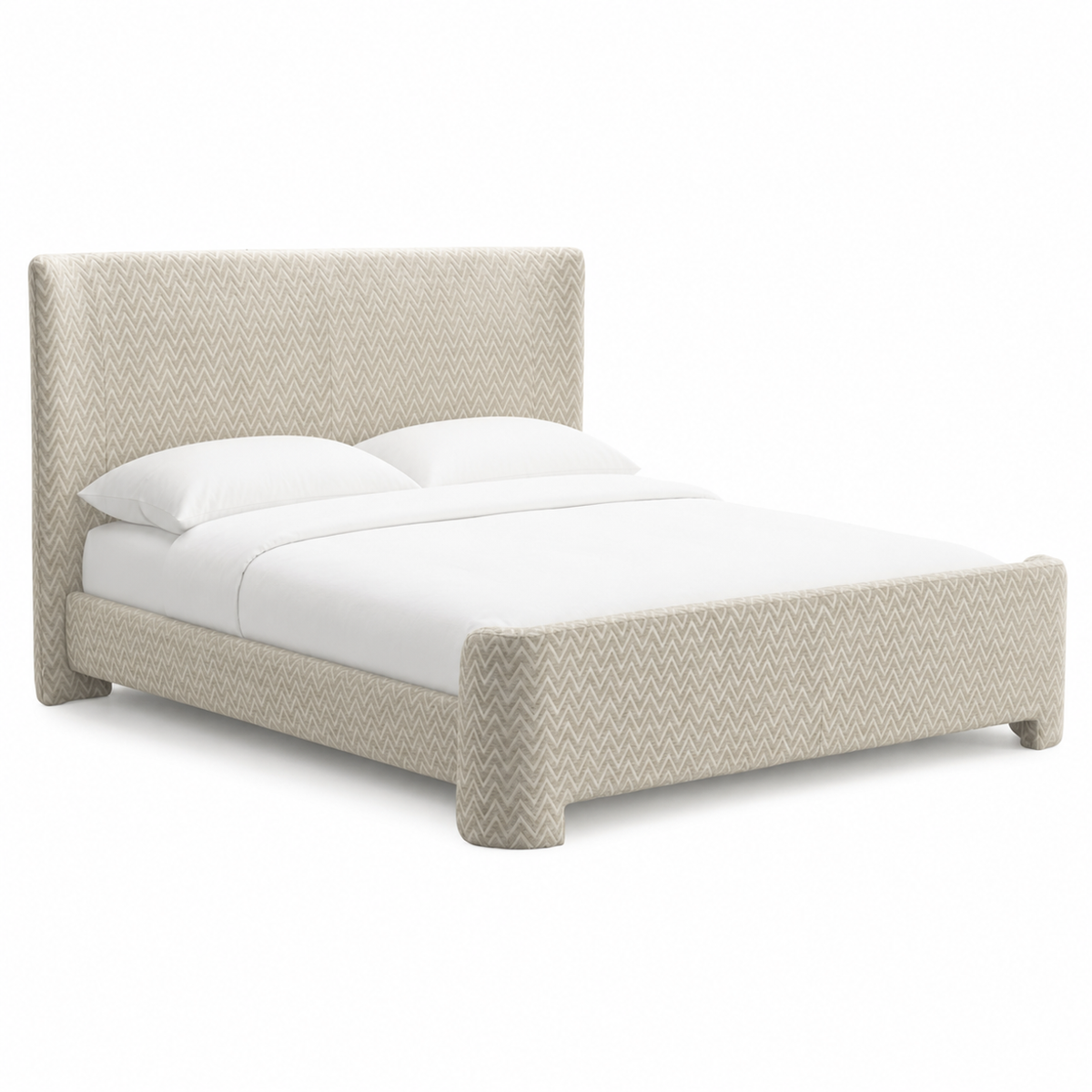 Pat Divana, chevron bej, 160 x 200 cm