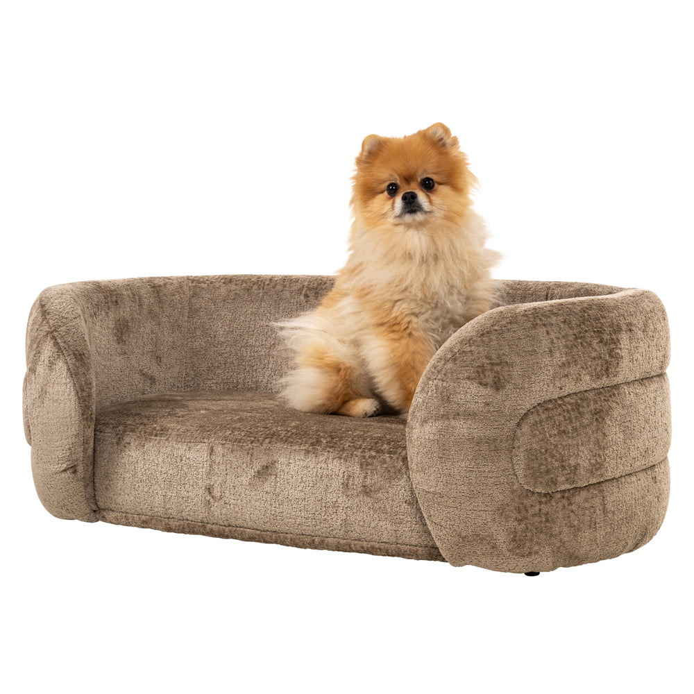 Pat pentru animale de companie Bingo, chenille taupe