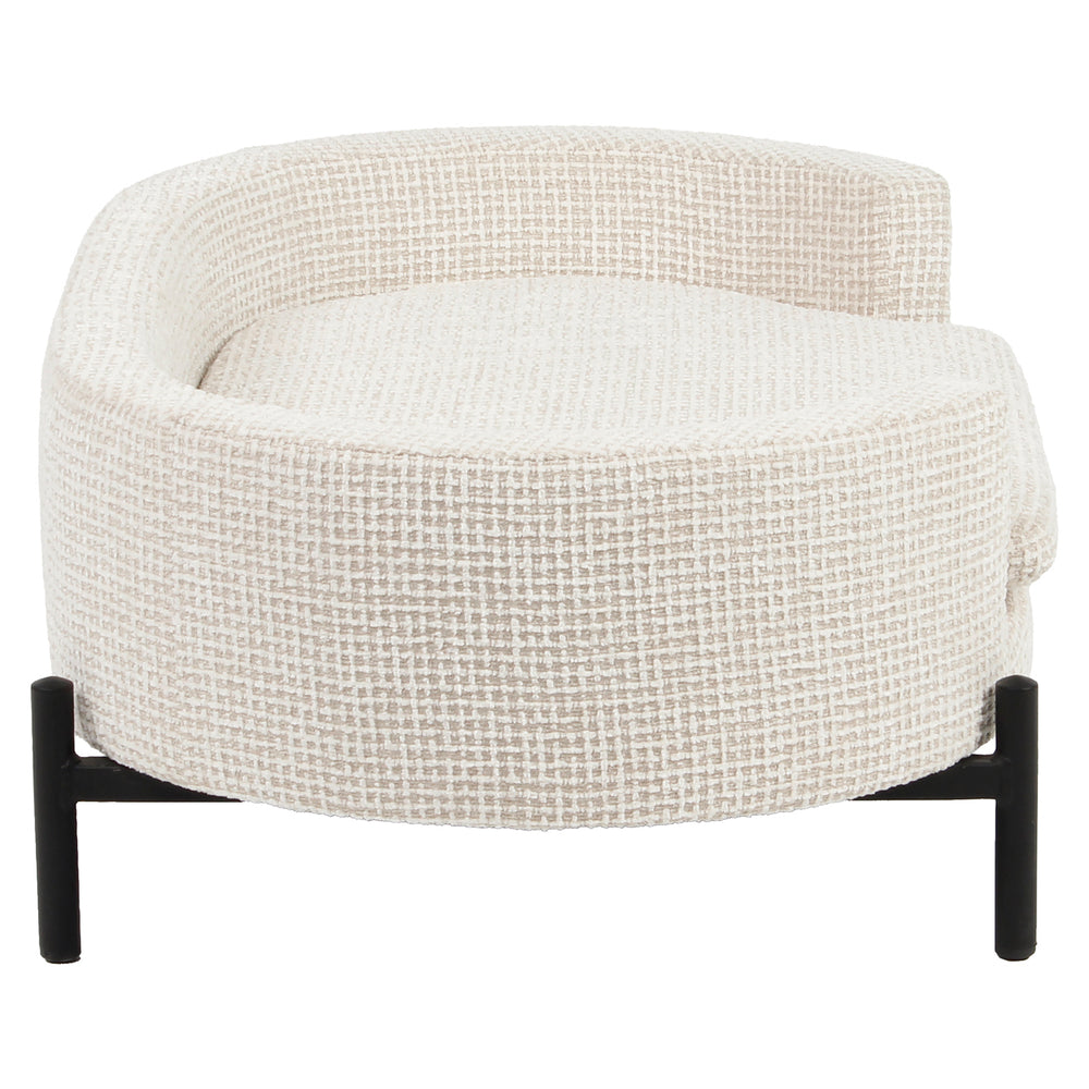 Pat pentru animale de companie Dolly, blockweave bej