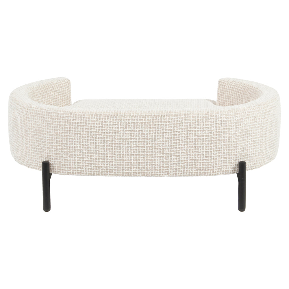 Pat pentru animale de companie Dolly, blockweave bej