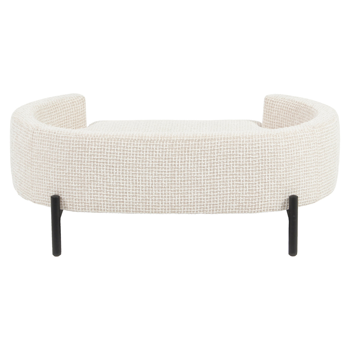 Pat pentru animale de companie Dolly, blockweave bej