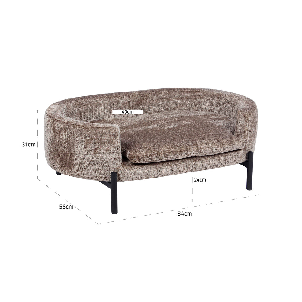 Pat pentru animale de companie Dolly, niagara stone – desen tehnic cu dimensiuni