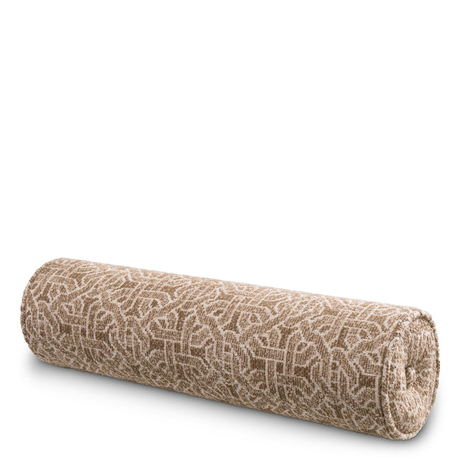 Pernă decorativă Amarante, frieze jacquard bej