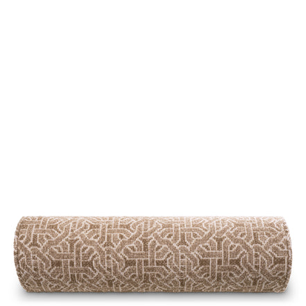 Pernă decorativă Amarante, frieze jacquard bej