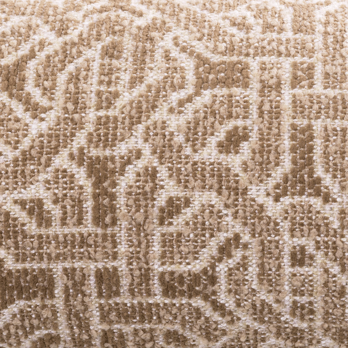 Pernă decorativă Amarante, frieze jacquard bej