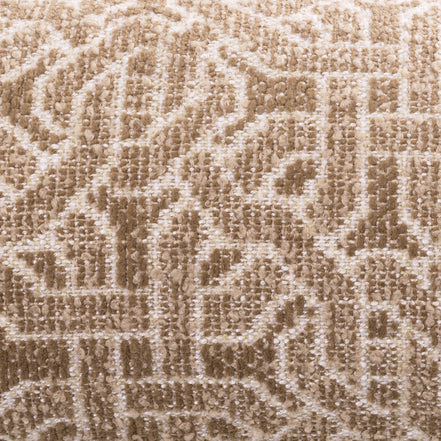 Pernă decorativă Amarante, frieze jacquard bej