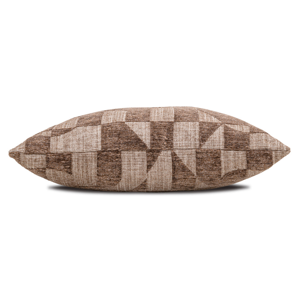 Pernă decorativă Aria, geometric maro