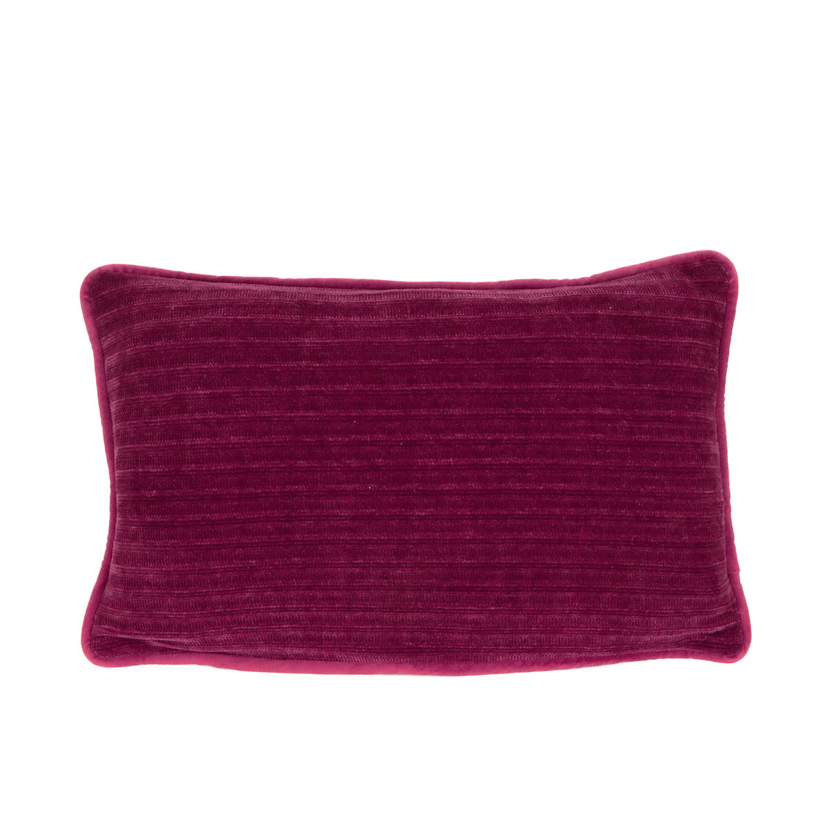 Pernă decorativă din textil cu dungi, burgund, 50 cm