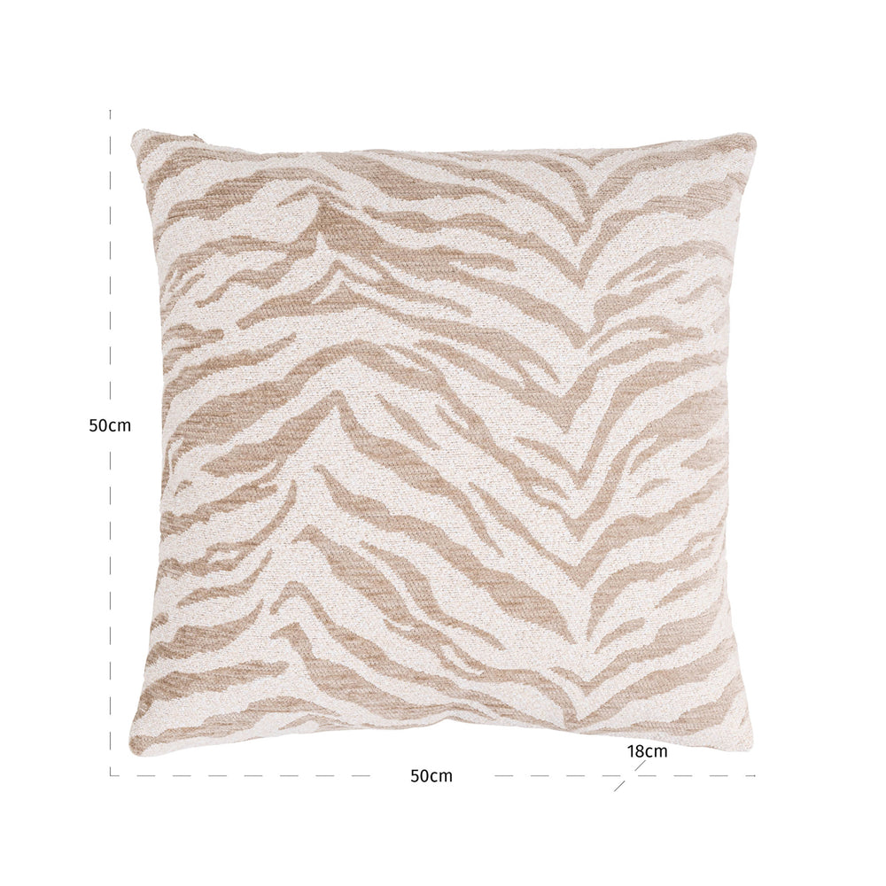 Pernă decorativă Eliza, tigru bej – desen tehnic cu dimensiuni