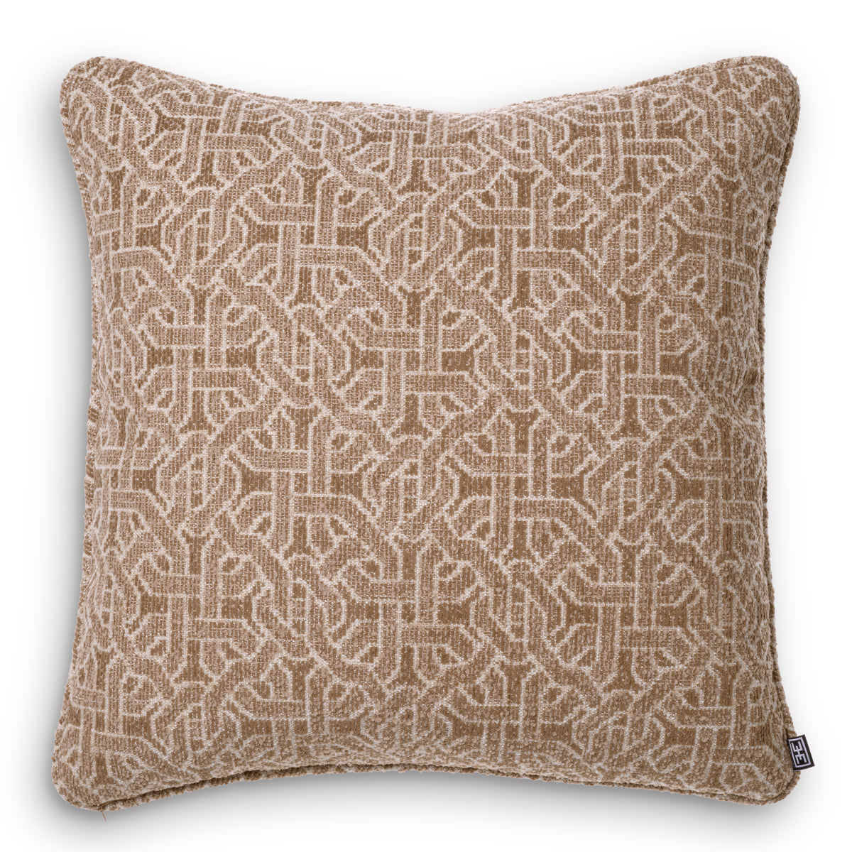 Pernă decorativă Frieze L, jacquard bej