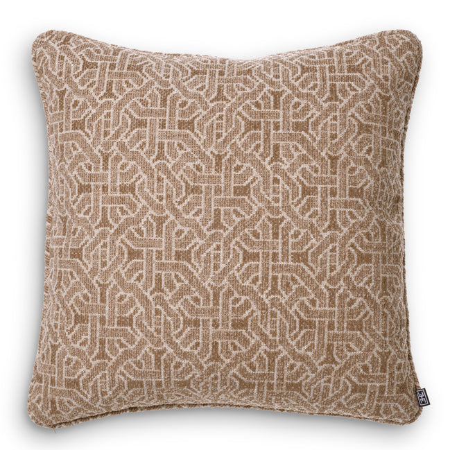 Pernă decorativă Frieze L, jacquard bej