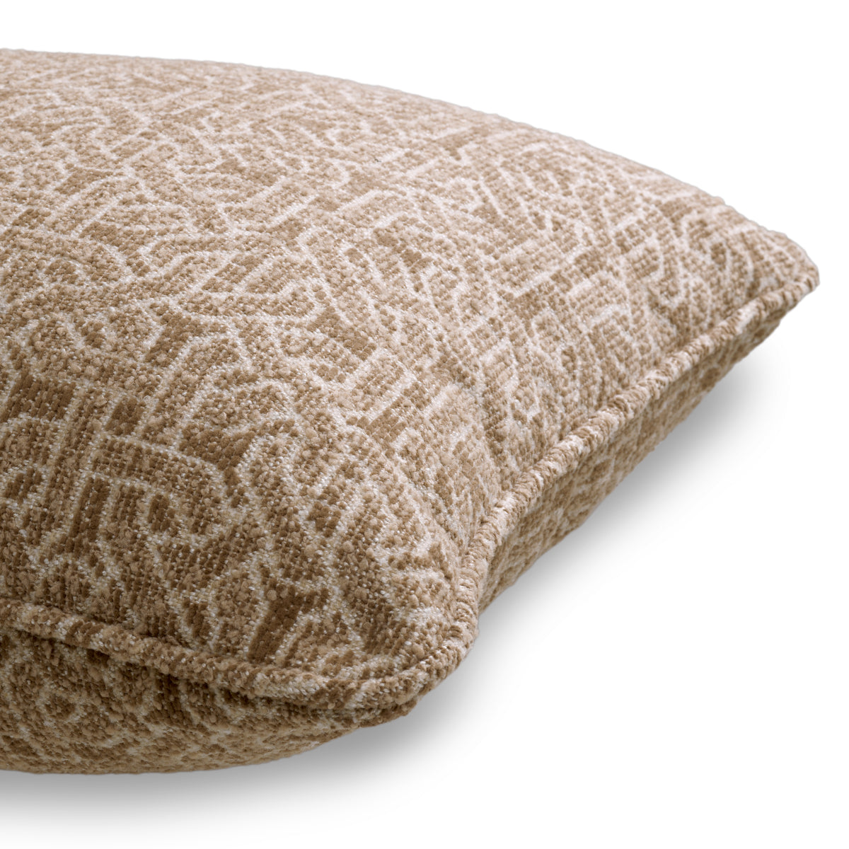 Pernă decorativă Frieze L, jacquard bej