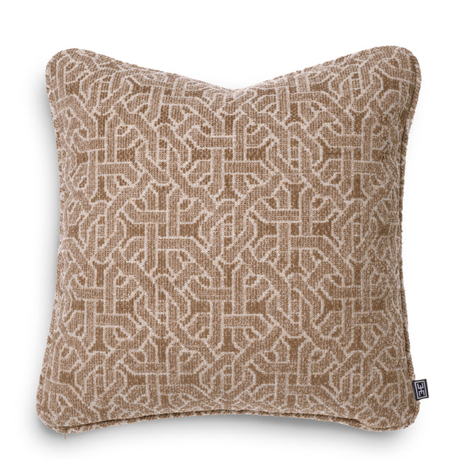 Pernă decorativă Frieze M, jacquard bej