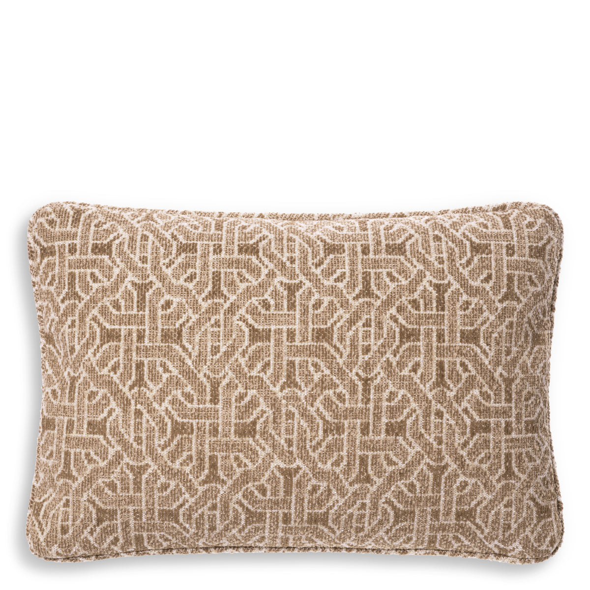 Pernă decorativă Frieze rectangulară, jacquard bej