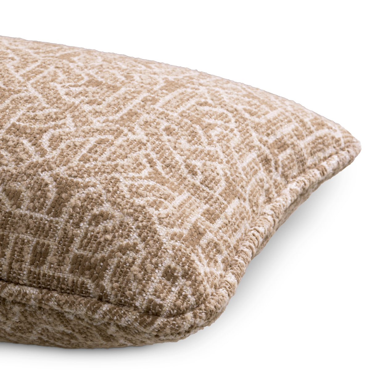 Pernă decorativă Frieze rectangulară, jacquard bej