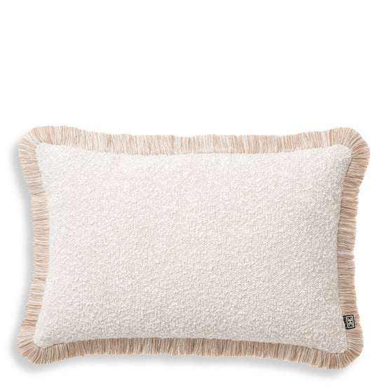 Pernă decorativă Nami rectangulară, bouclé crem