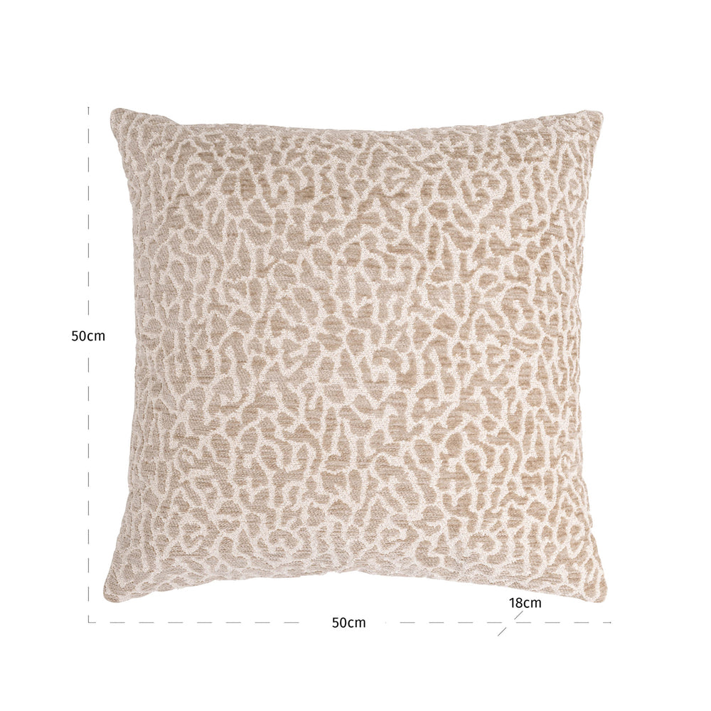 Pernă decorativă Noa, leopard bej – desen tehnic cu dimensiuni