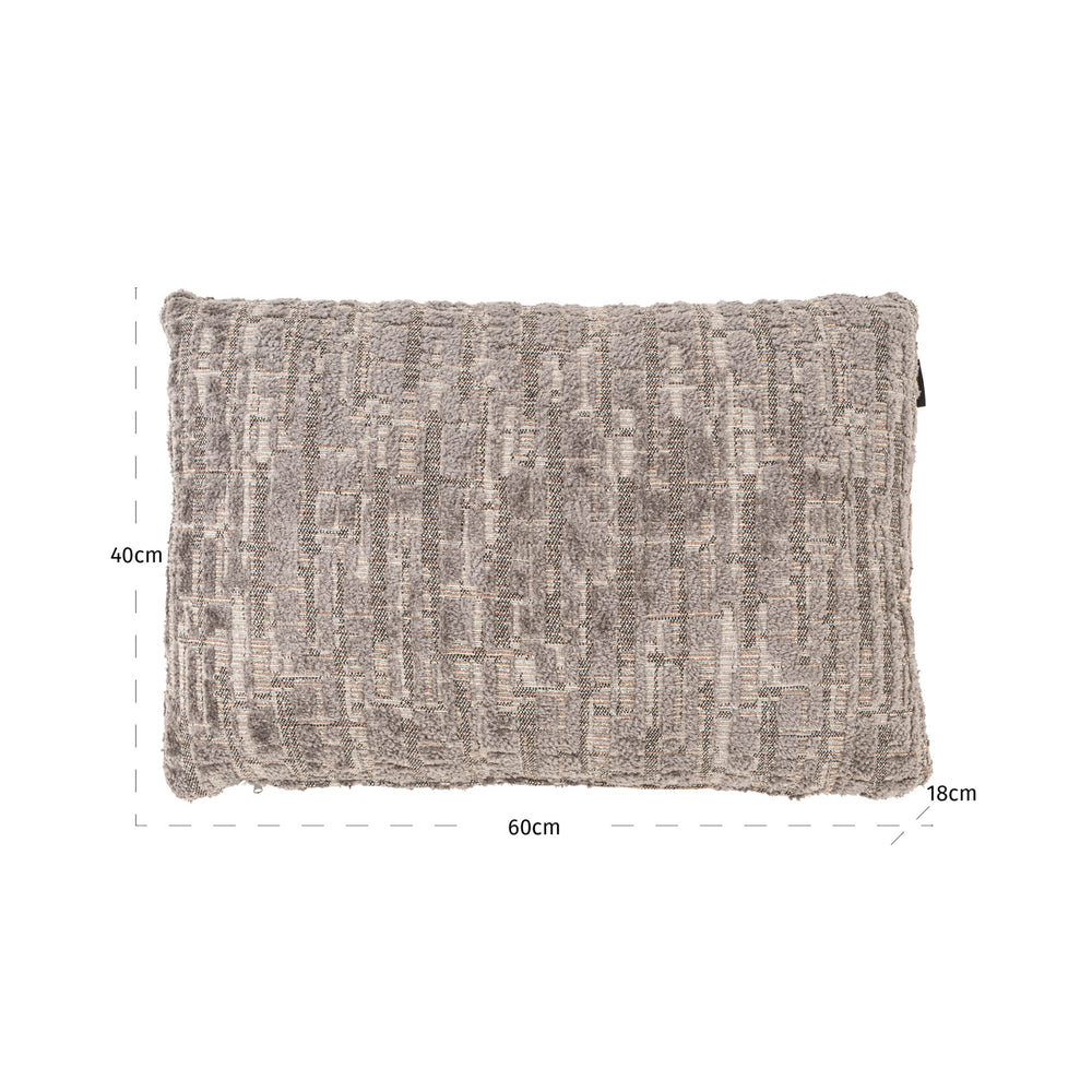 Pernă decorativă Olin, greige, 40 x 60 cm – desen tehnic cu dimensiuni