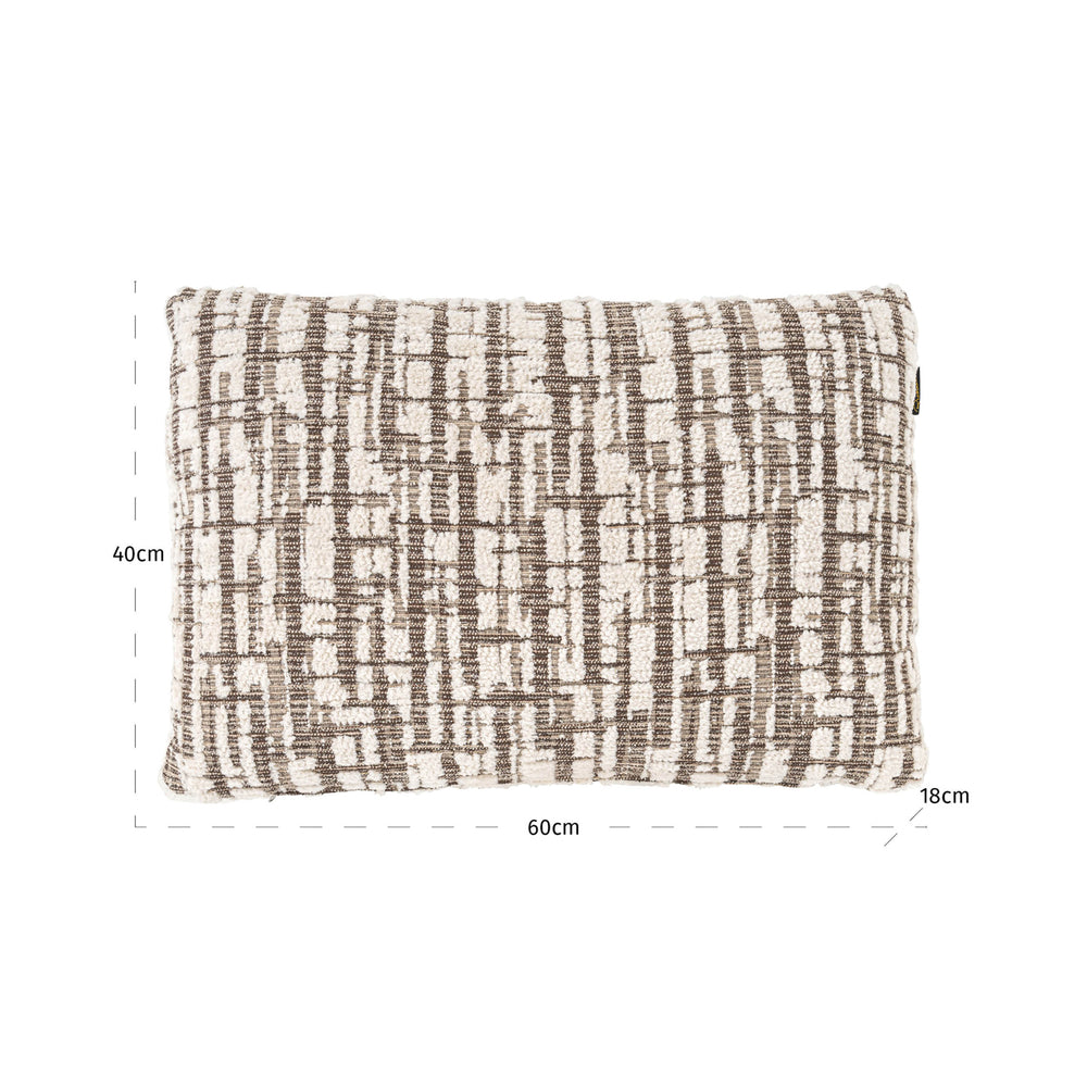 Pernă decorativă Oliv, crem, 40 x 60 cm – desen tehnic cu dimensiuni