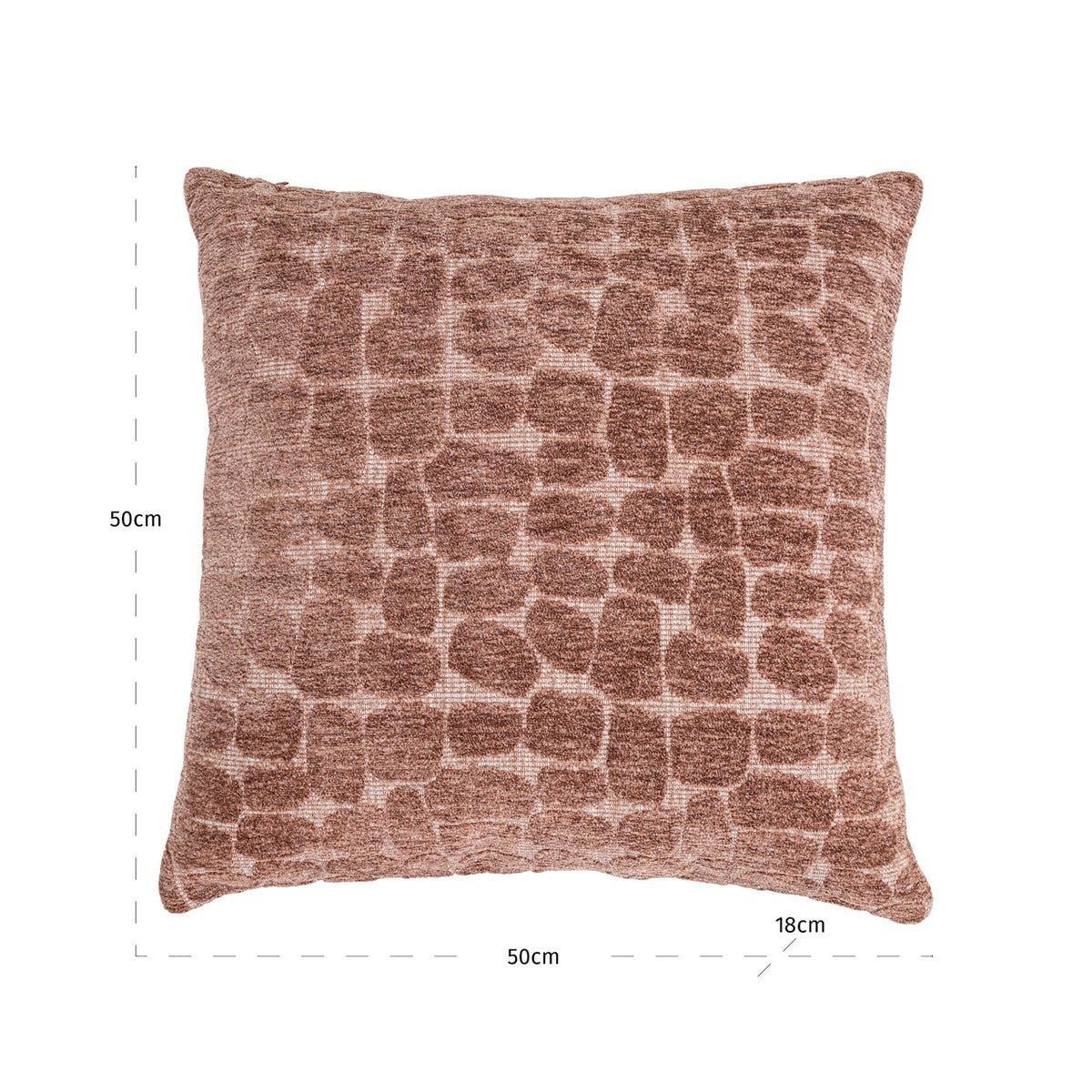 Pernă decorativă Veda, pale pebble – desen tehnic cu dimensiuni