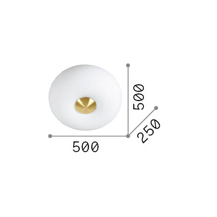 Plafonieră Arizona PL5 – desen tehnic cu dimensiuni