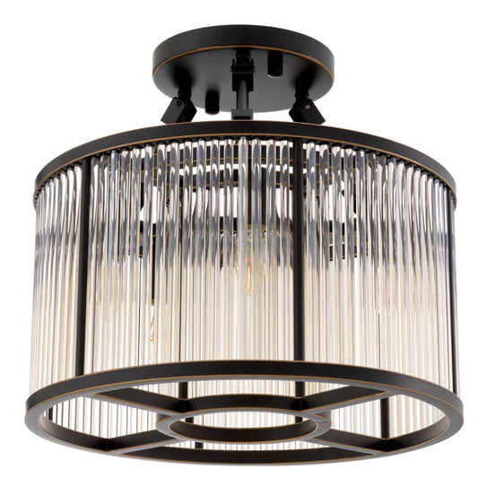 Plafonieră Bernardi S, finisaj bronz cu reflexe
