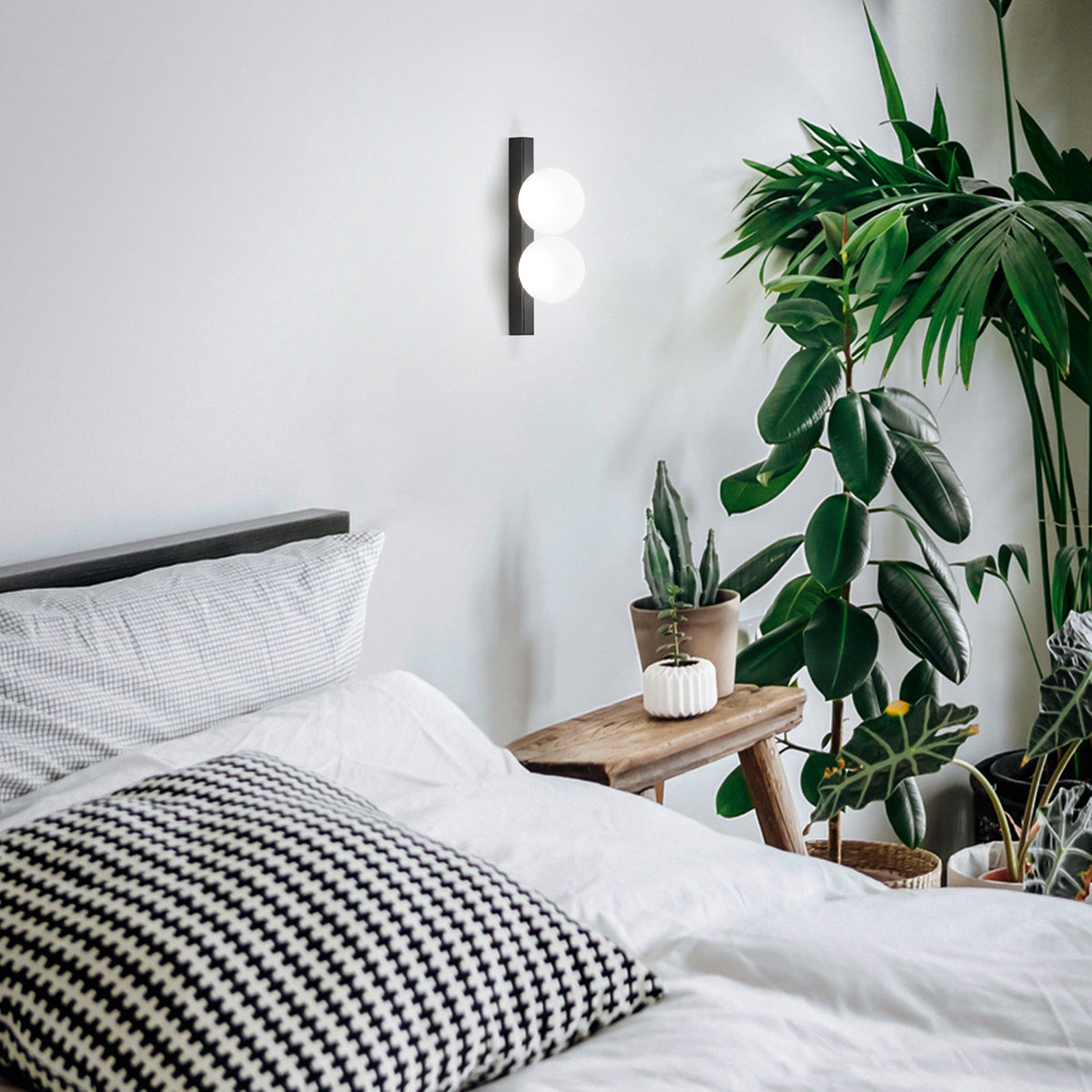 Plafonieră Binomio LED PL2, alb – ambient