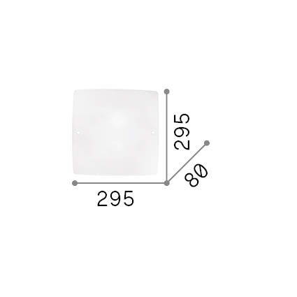 Plafonieră Celine PL2 – desen tehnic cu dimensiuni
