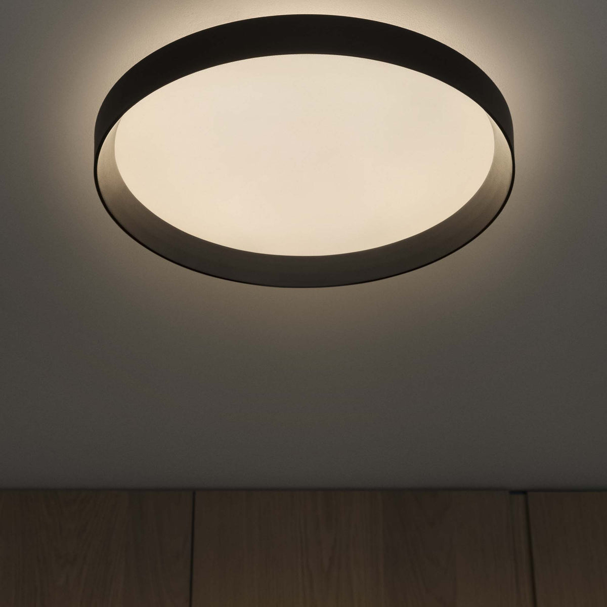 Plafonieră Fly PL D45 3000K, negru – ambient