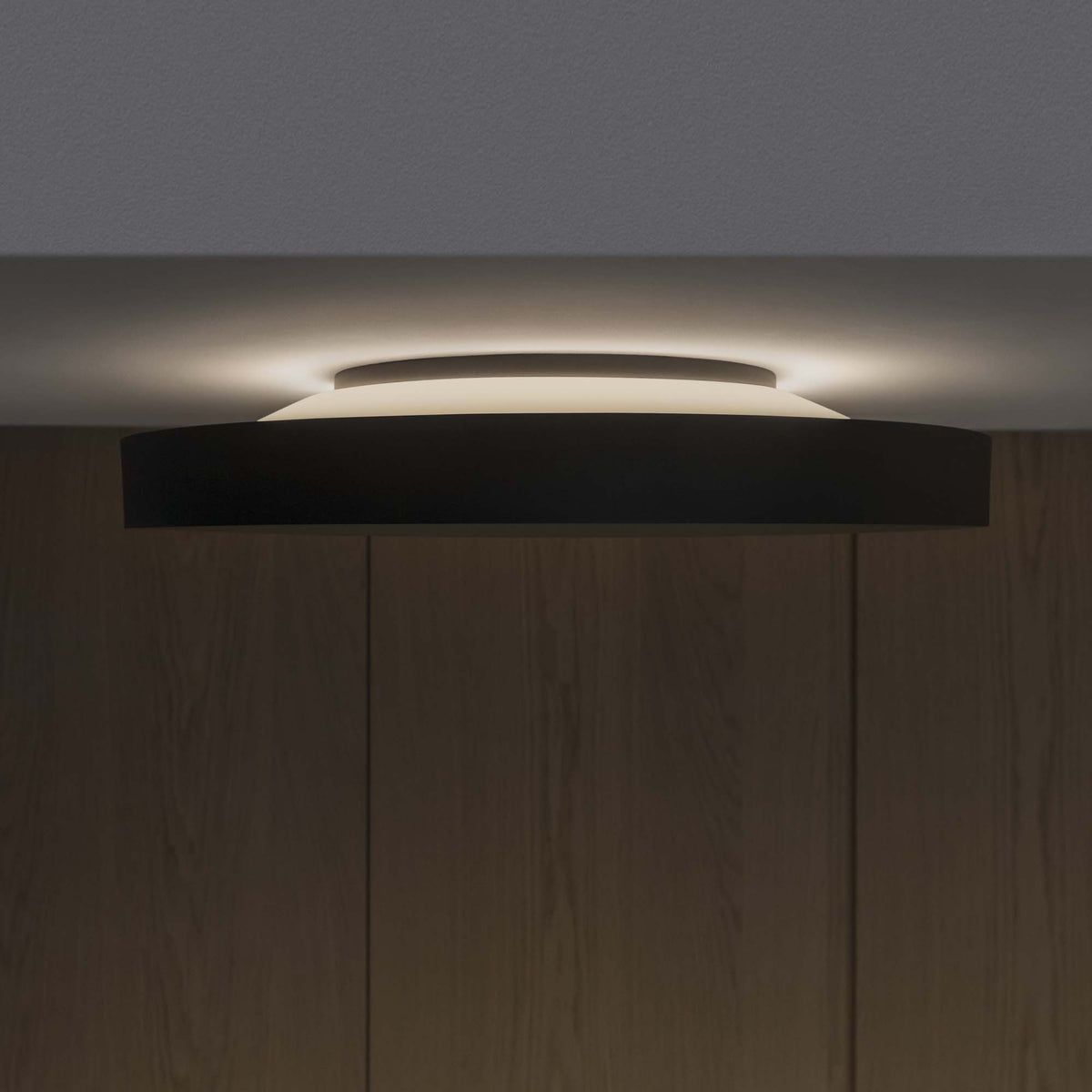 Plafonieră Fly PL D45 3000K, negru – ambient