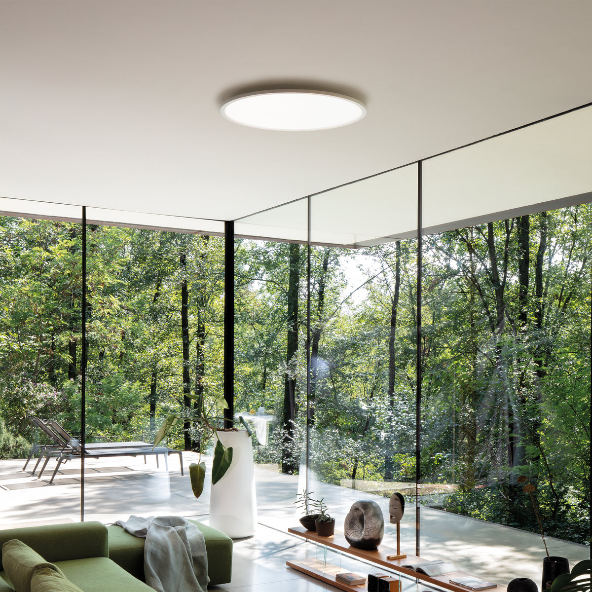 Plafonieră Fly Slim PL D90 3000K – ambient