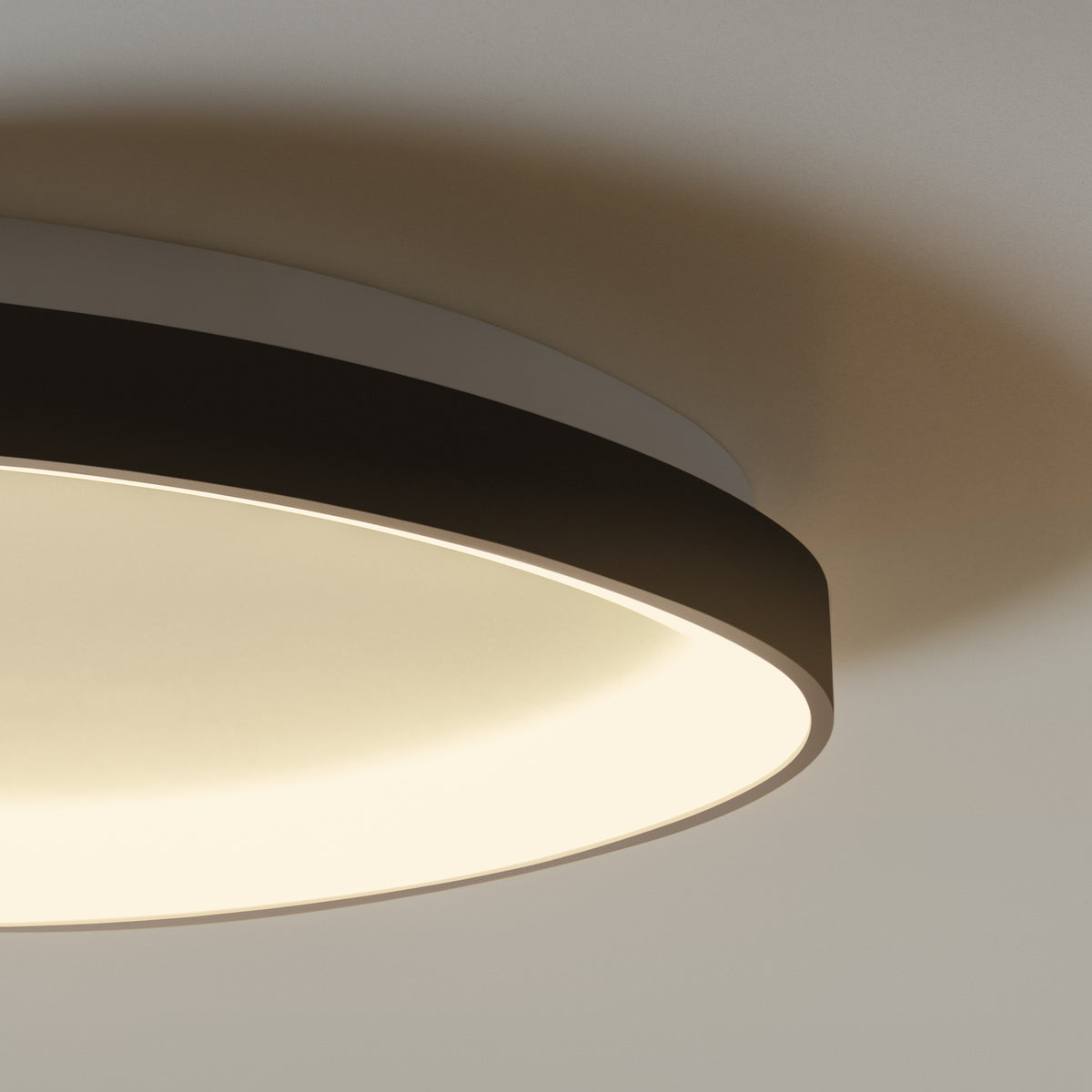 Plafonieră Gemini PL D061 On-Off 3000K, negru – ambient