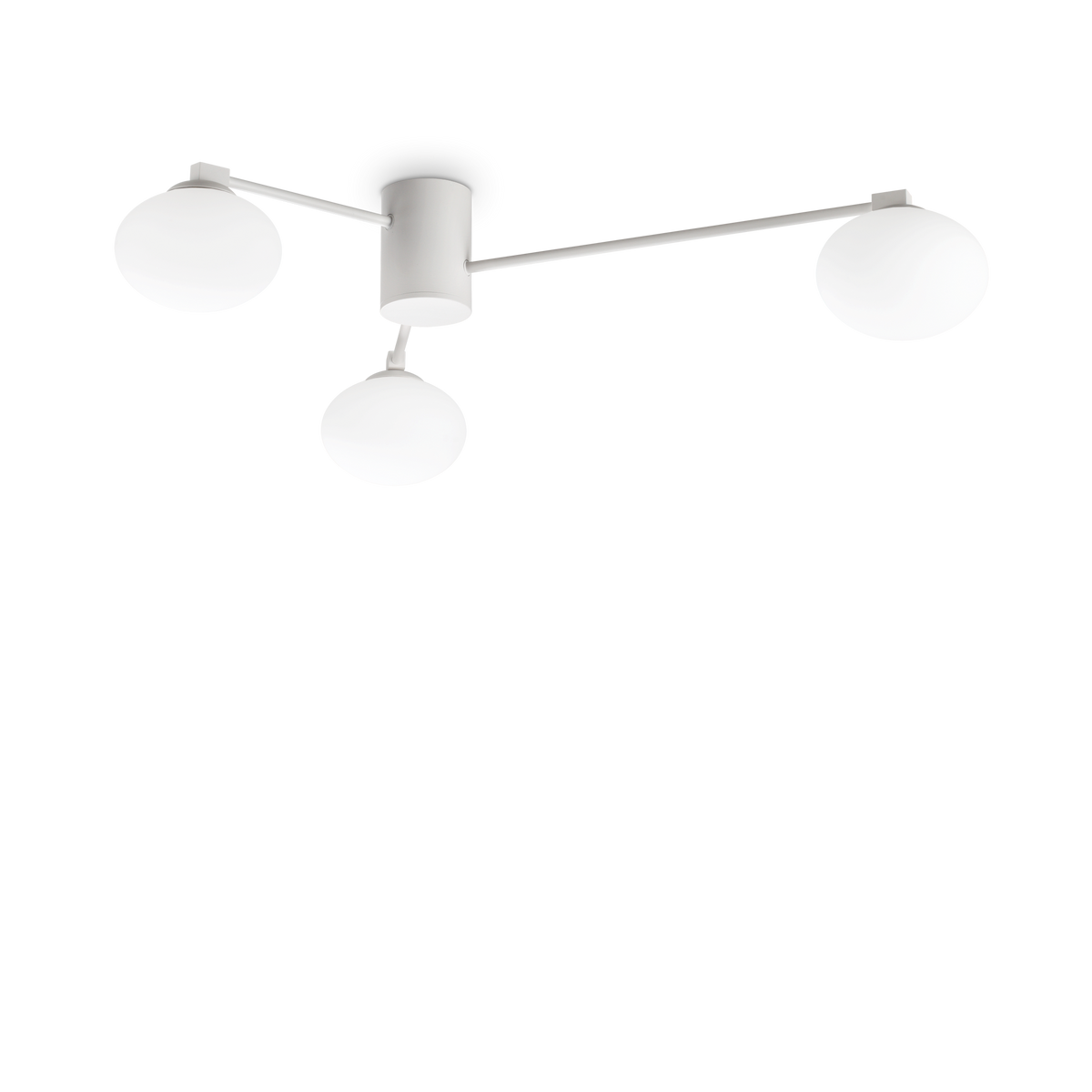 Plafonieră Hermes PL3 D90, alb