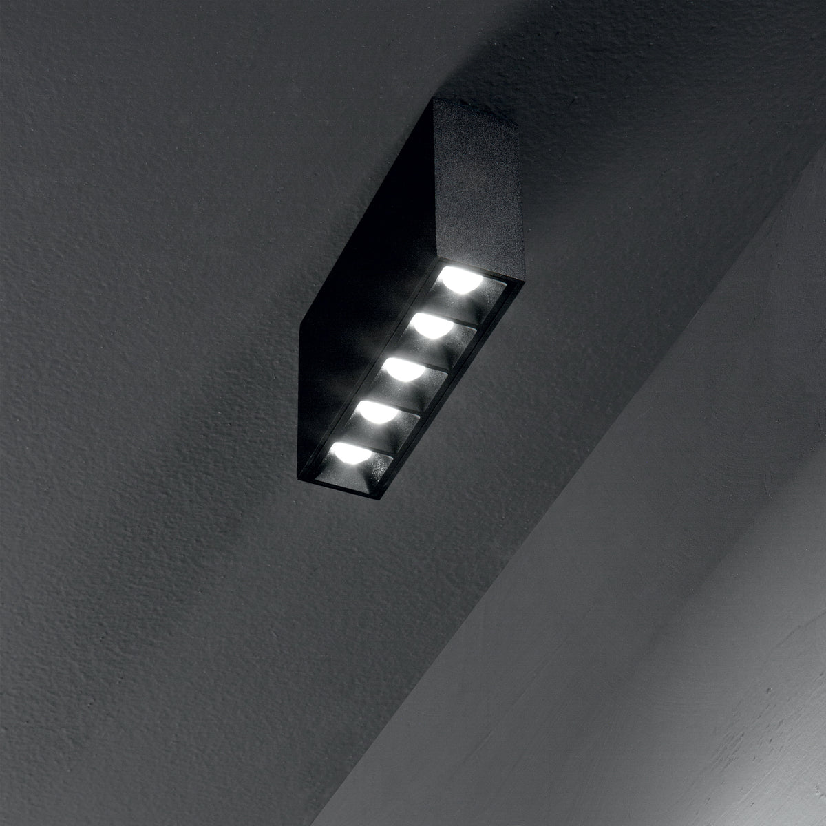 Plafonieră Lika PL 12W 3000K, negru – ambient