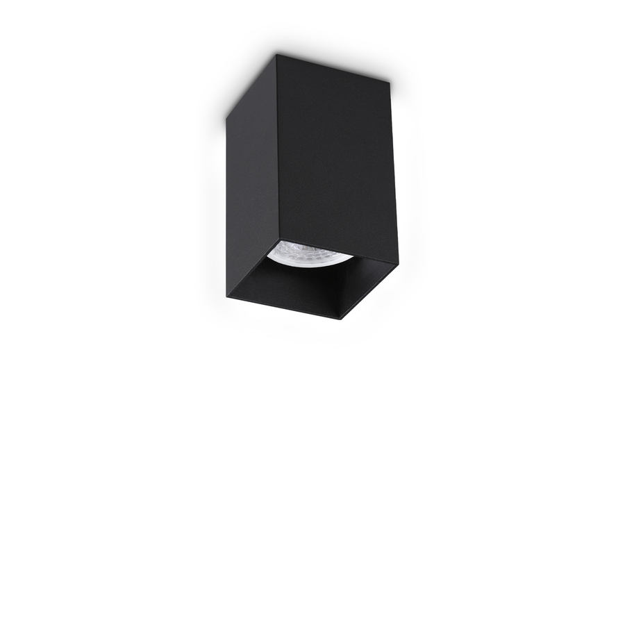 Plafonieră Look PL1 pătrat D60 H100, negru