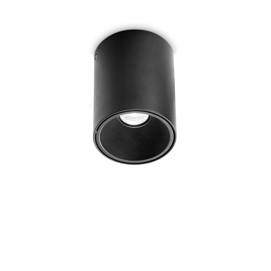 Plafonieră Nitro PL D08 rotund 3000K, negru