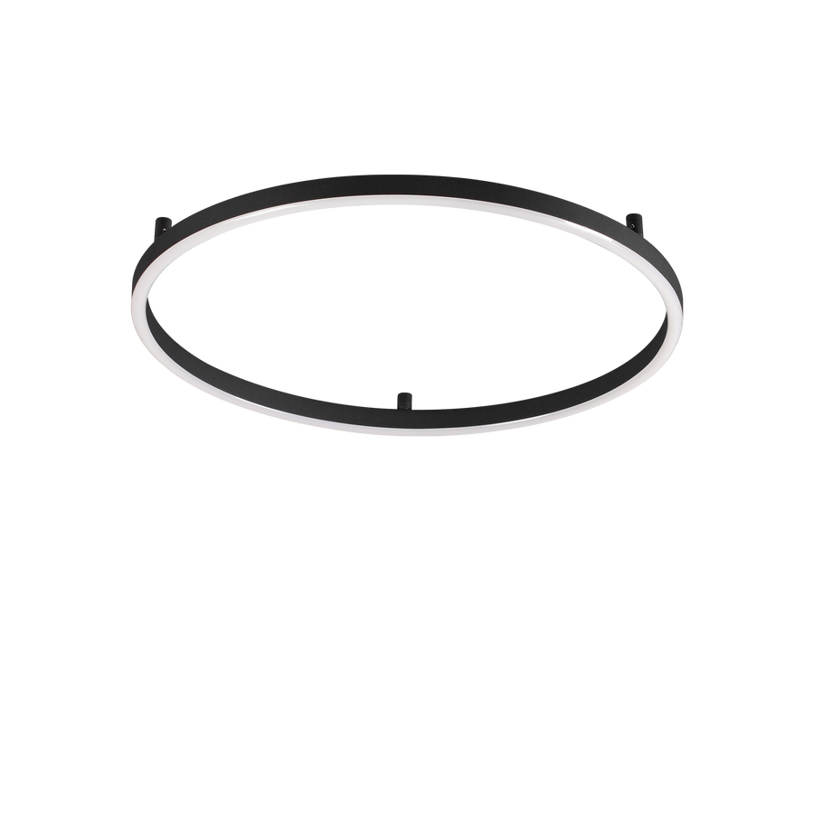 Plafonieră Oracle Slim PL D070 rotund 3000K On-Off, negru