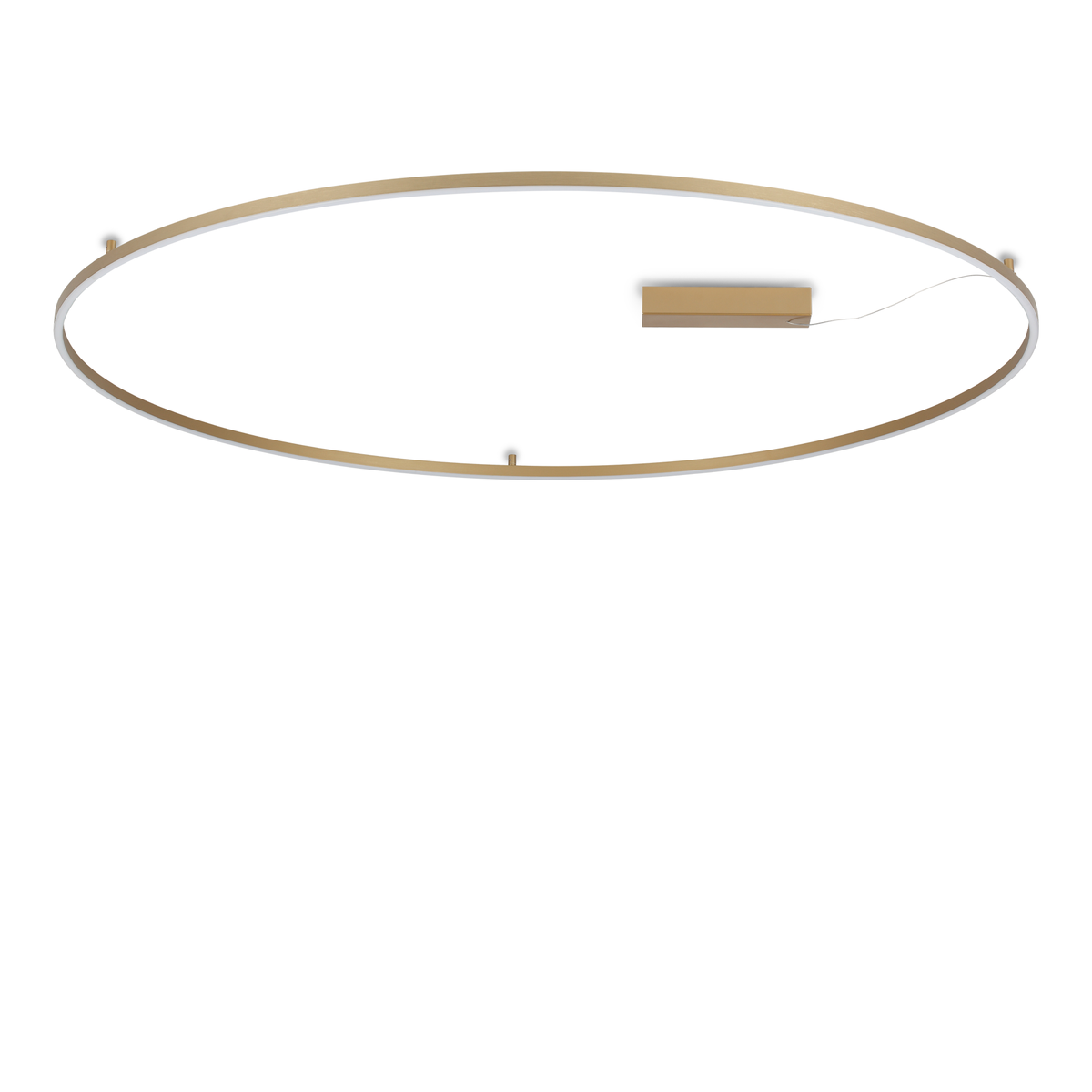 Plafonieră Oracle Slim PL D150 rotund 3000K On-Off, alamă