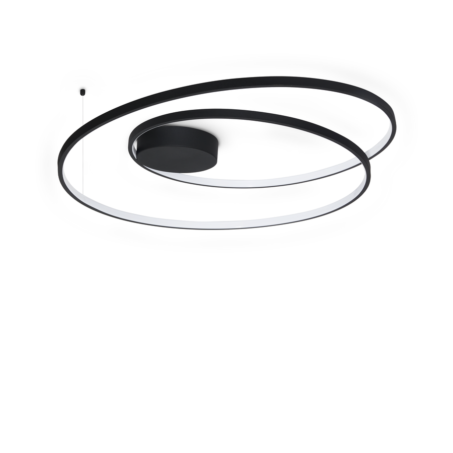 Plafonieră Oz PL D080 On-Off 3000K, negru